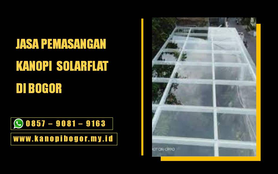Pemasangan Kanopi Solarflat di Bogor