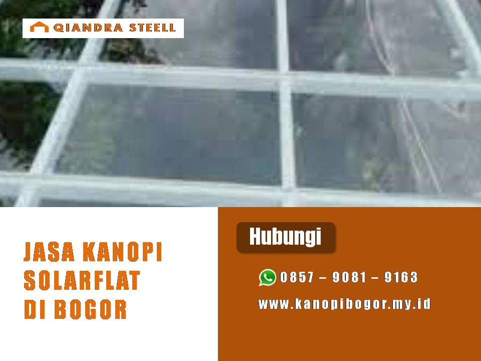 Jasa kanopi solarflat bogor