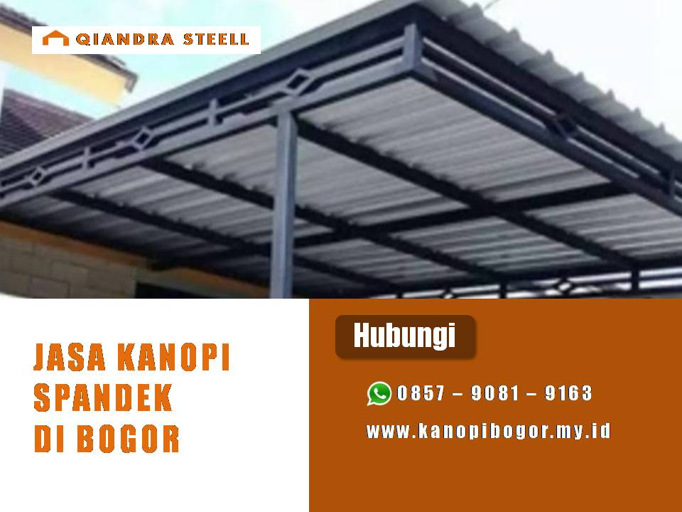 Jasa kanopi spandek bogor