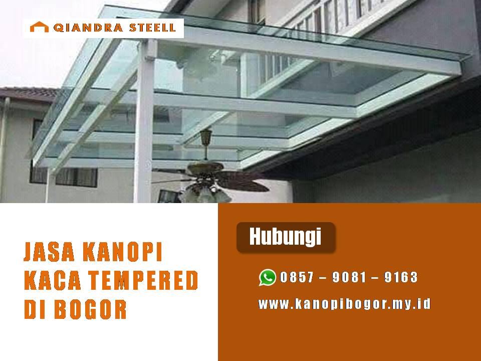 Jasa pasang kanopi kaca tempered di Bogor